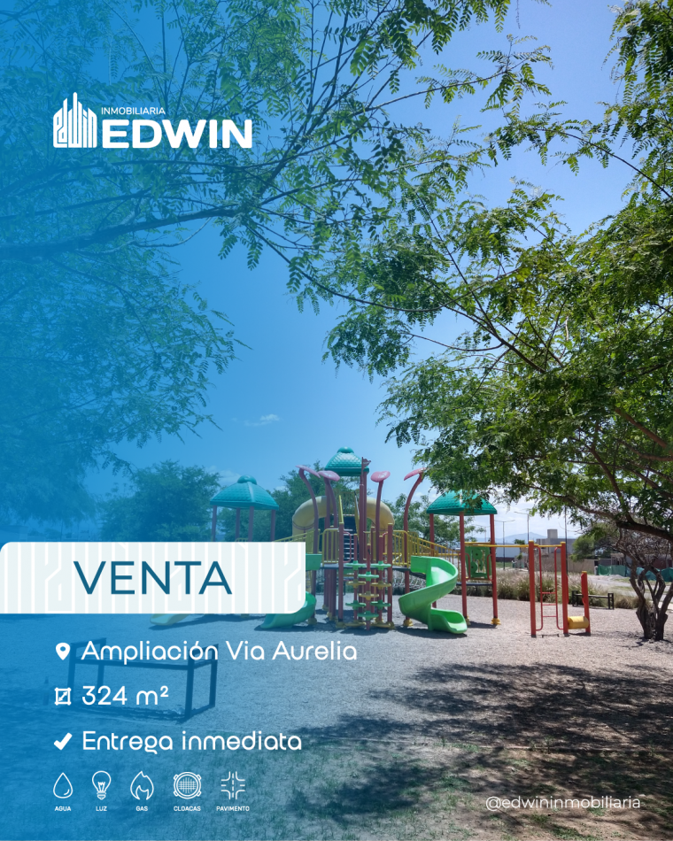 OPORTUNIDAD VIA AURELIA AMPLIACION, 2 TERRENOS JUNTOS DISPONIBLES